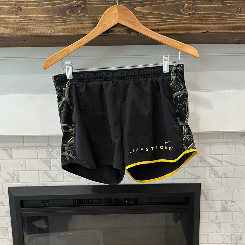 Nike dri-fit Black and Yellow Athletic Shorts live strong 4 for $20